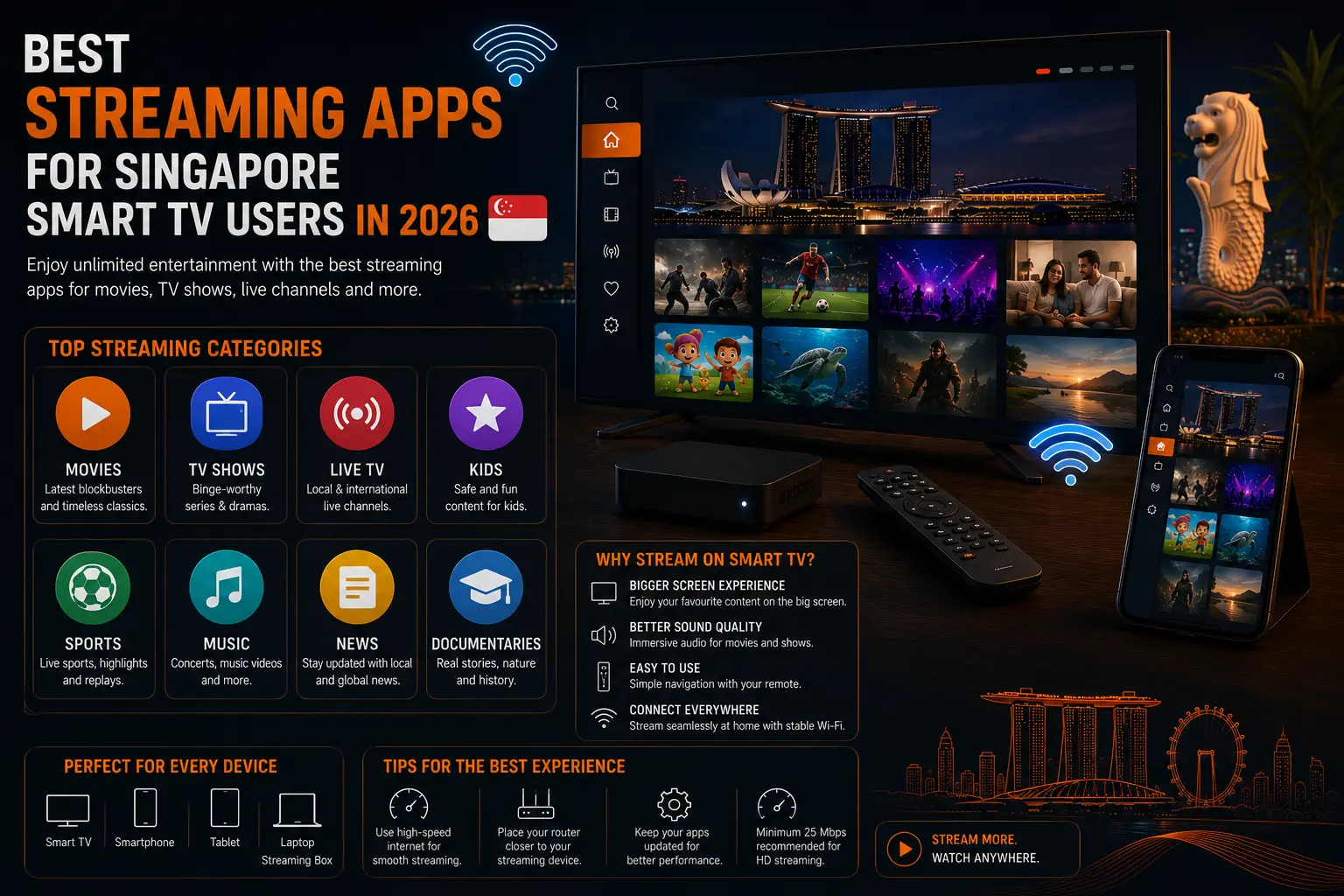 Best Streaming Apps for Singapore Smart TV Users in 2026