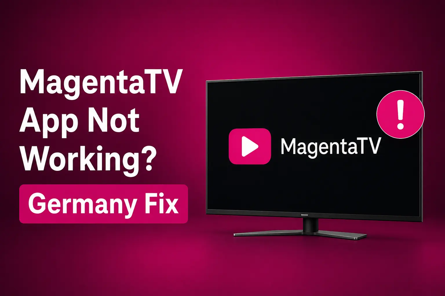 MagentaTV App Not Working? Germany Smart TV and Fire TV Fix Guide